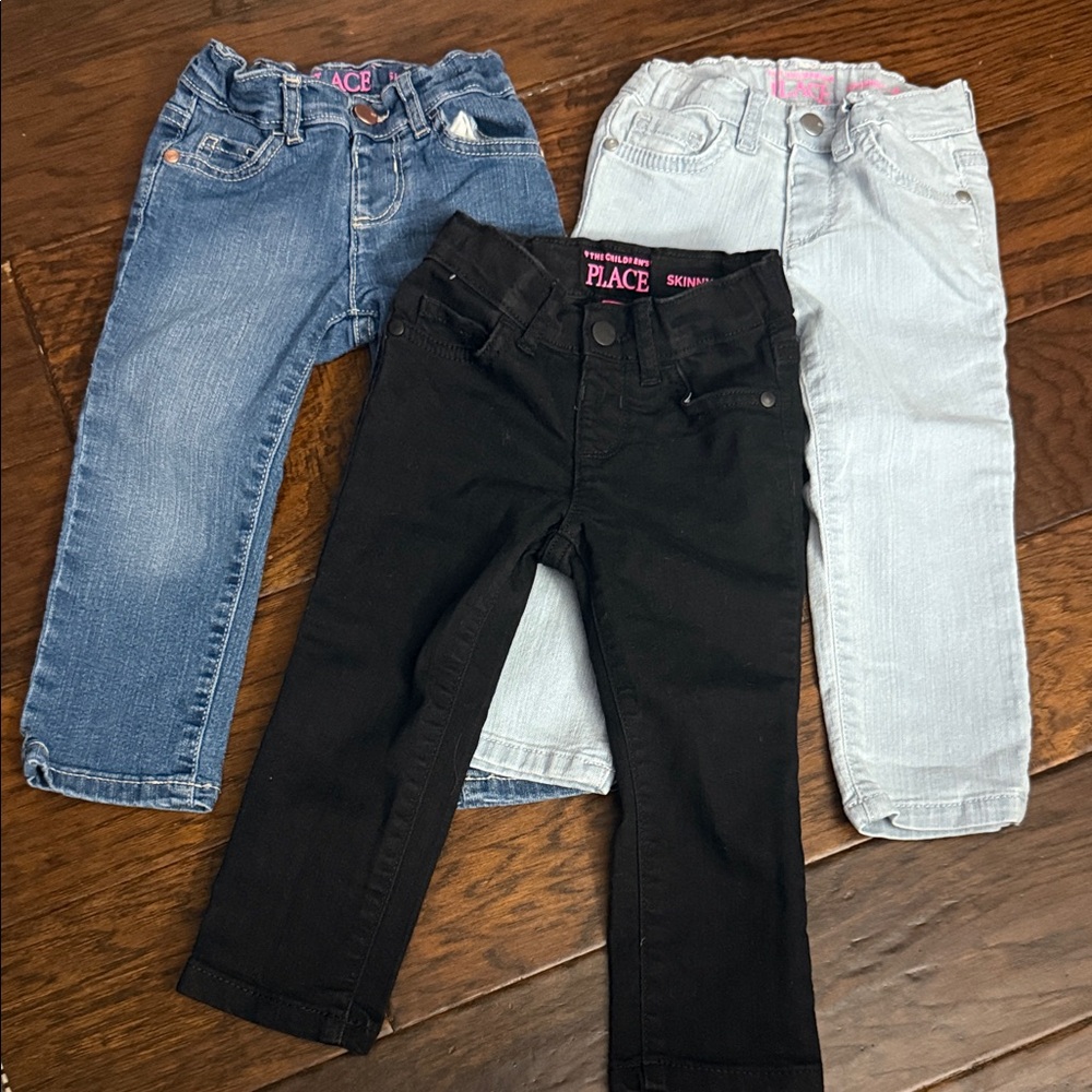 The Children's Place Kids Jeans - Black, Dark Blue, Light Blue